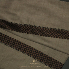 PREMIUM BROWN KEFFIYEH INSPIRED SHEMAGH SCARF VW15