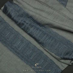 PREMIUM GREY ELEGANT QATARI SHEMAGH SCARF QR27
