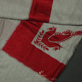 PREMIUM SILVER ELEGANT QATARI SHEMAGH SCARF QR6