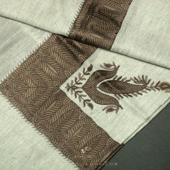 PREMIUM BEIGE ELEGANT QATARI SHEMAGH SCARF QR4