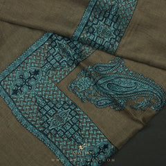 PREMIUM BROWN AUTHENTIC OMANI MASSAR SCARF OM49