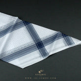 RARE WHITE & BLUE LINE SAUDI SHEMAGH SCARF WS5