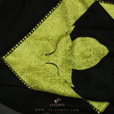 PREMIUM BLACK AUTHENTIC YEMENI SHEMAGH SCARF BL43