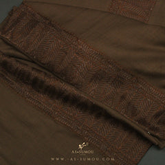 PREMIUM BROWN ELEGANT QATARI SHEMAGH SCARF QR26