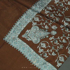 PREMIUM BROWN AUTHENTIC HIJAZI SHEMAGH SCARF HJ11