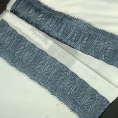 PREMIUM WHITE ELEGANT QATARI SHEMAGH SCARF QR3