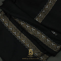 PREMIUM BLACK AUTHENTIC YEMENI SHEMAGH SCARF BL104