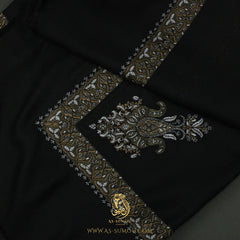 PREMIUM BLACK AUTHENTIC YEMENI SHEMAGH SCARF BL104