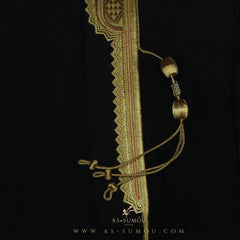 PREMIUM RARE BLACK UNIQUE KHALEEJI BISHT BS20