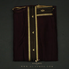 PREMIUM RARE MAROON ELEGANT KHALEEJI BISHT BS22