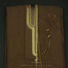 PREMIUM RARE BROWN UNIQUE KHALEEJI BISHT BS15