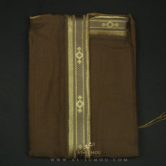 PREMIUM RARE BROWN UNIQUE KHALEEJI BISHT BS15