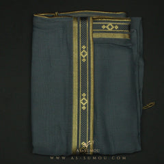 PREMIUM RARE GREY ELEGANT KHALEEJI BISHT BS17