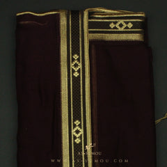 PREMIUM RARE MAROON ELEGANT KHALEEJI BISHT BS18