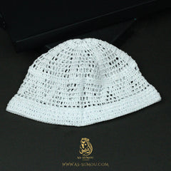 PREMIUM WHITE HANDMADE KHALEEJI KUFI AR23