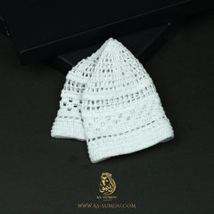 PREMIUM WHITE HANDMADE KHALEEJI KUFI AR24