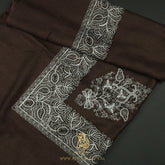 PREMIUM BROWN AUTHENTIC OMANI MASSAR SCARF OM85