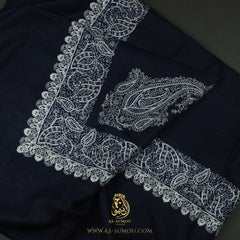 PREMIUM NAVY AUTHENTIC OMANI MASSAR SCARF OM86