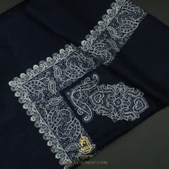 PREMIUM NAVY AUTHENTIC OMANI MASSAR SCARF OM86
