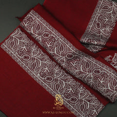 PREMIUM RED AUTHENTIC OMANI MASSAR SCARF OM83