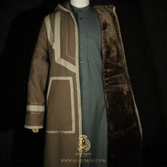 RARE MUTED OLIVE HOODED FARWA COAT FR14