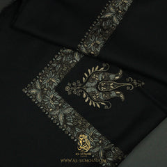 PREMIUM BLACK AUTHENTIC YEMENI SHEMAGH SCARF BL173
