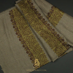PREMIUM BROWN AUTHENTIC OMANI MASSAR SCARF OM119