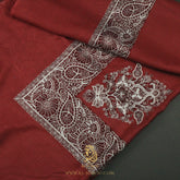 PREMIUM RED AUTHENTIC OMANI MASSAR SCARF OM92
