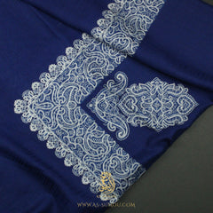 PREMIUM BLUE AUTHENTIC OMANI MASSAR SCARF OM93