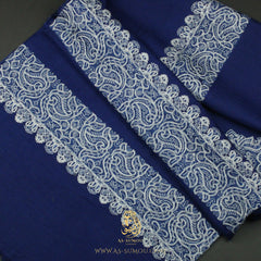 PREMIUM BLUE AUTHENTIC OMANI MASSAR SCARF OM93