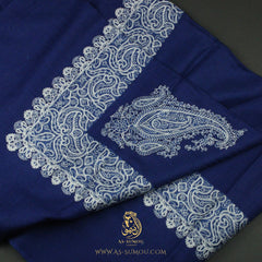 PREMIUM BLUE AUTHENTIC OMANI MASSAR SCARF OM93
