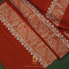 PREMIUM ORANGE AUTHENTIC OMANI MASSAR SCARF OM112