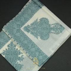 PREMIUM WHITE AUTHENTIC YEMENI SHEMAGH SCARF WH202