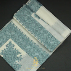PREMIUM WHITE AUTHENTIC YEMENI SHEMAGH SCARF WH202