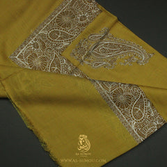 PREMIUM MUSTARD AUTHENTIC OMANI MASSAR SCARF OM137