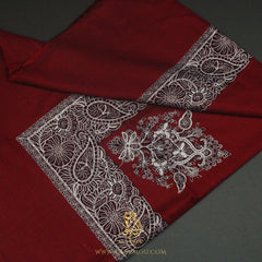 PREMIUM RED AUTHENTIC OMANI MASSAR SCARF OM141