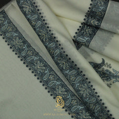 PREMIUM WHITE AUTHENTIC YEMENI SHEMAGH SCARF WH158