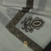 PREMIUM WHITE AUTHENTIC YEMENI SHEMAGH SCARF WH159