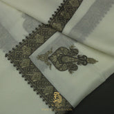 PREMIUM WHITE AUTHENTIC YEMENI SHEMAGH SCARF WH161