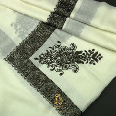 PREMIUM WHITE AUTHENTIC YEMENI SHEMAGH SCARF WH165