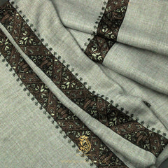 PREMIUM GREY AUTHENTIC YEMENI SHEMAGH SCARF SE150