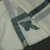 PREMIUM WHITE AUTHENTIC YEMENI SHEMAGH SCARF WH166