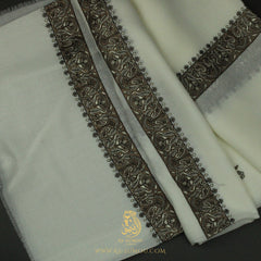 PREMIUM WHITE AUTHENTIC YEMENI SHEMAGH SCARF WH168