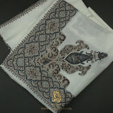 PREMIUM WHITE AUTHENTIC OMANI MASSAR SCARF OM100