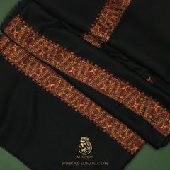 PREMIUM BLACK AUTHENTIC YEMENI SHEMAGH SCARF BL119
