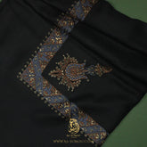 PREMIUM BLACK AUTHENTIC YEMENI SHEMAGH SCARF BL122