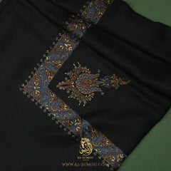 PREMIUM BLACK AUTHENTIC YEMENI SHEMAGH SCARF BL122