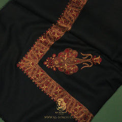 PREMIUM BLACK AUTHENTIC YEMENI SHEMAGH SCARF BL119
