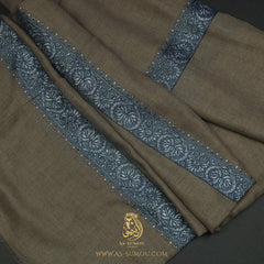 PREMIUM BROWN AUTHENTIC YEMENI SHEMAGH SCARF SE231