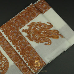 PREMIUM WHITE AUTHENTIC YEMENI SHEMAGH SCARF WH217